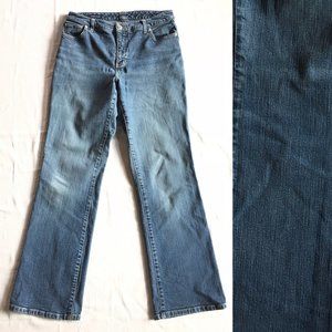 Lands' End Stretch Straight Jeans 6